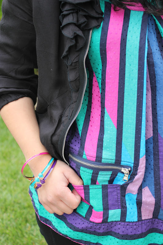 Marc by Marc Jacobs Colorful Tank and F21 Bracelets Outfit