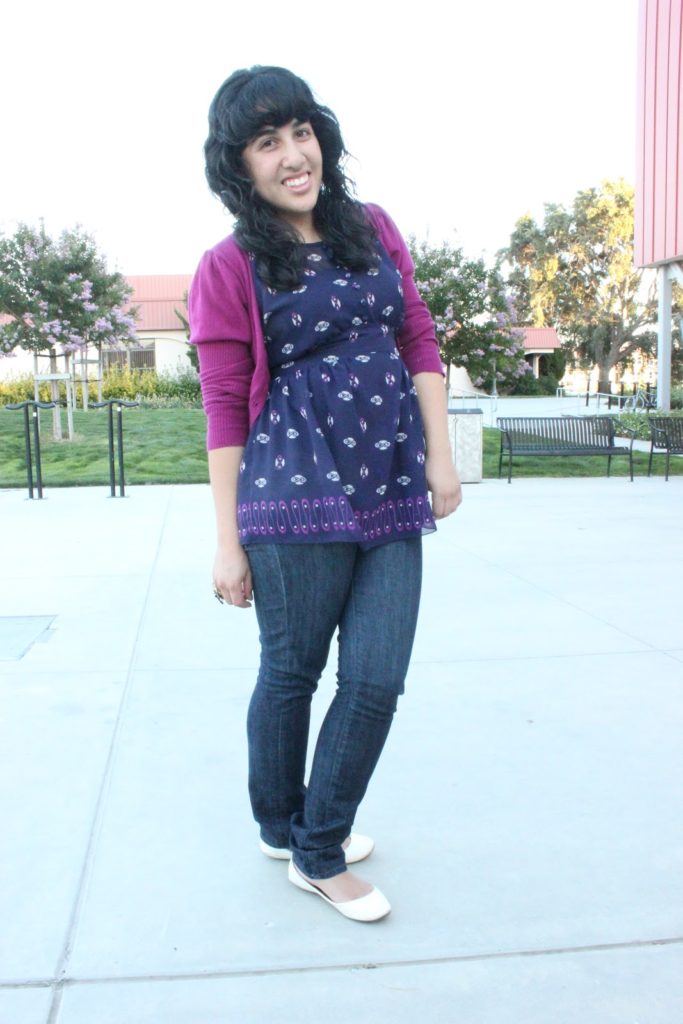 Anna Sui for Target Top and Skinny Jeans Outfit