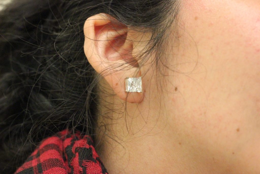 Faux Diamond Earring