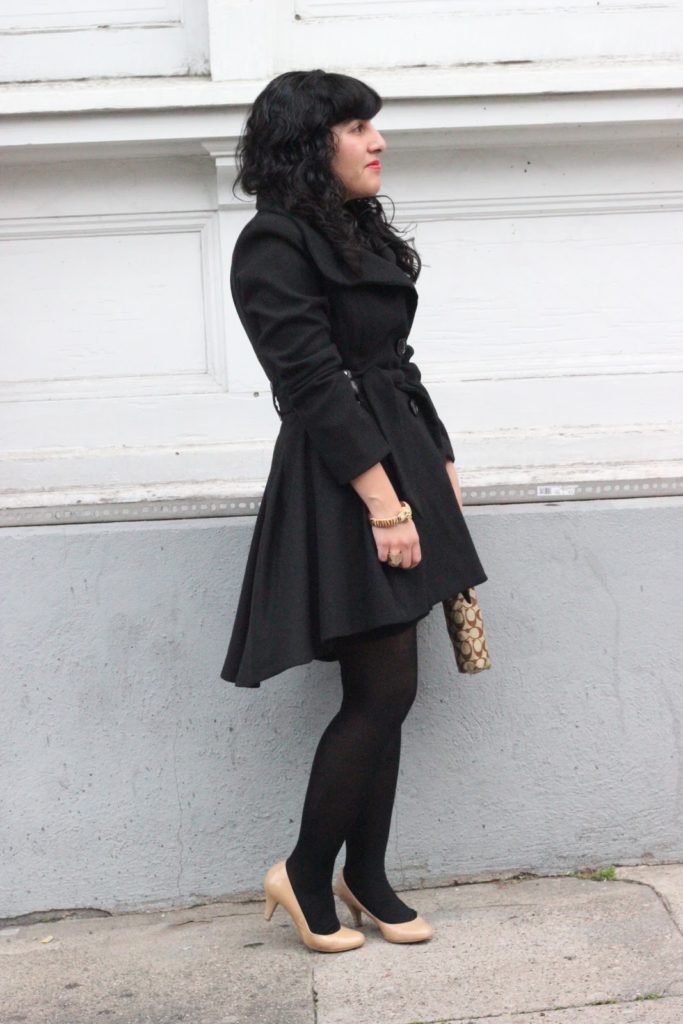 Black Princess Coat Winter Style Inspiration