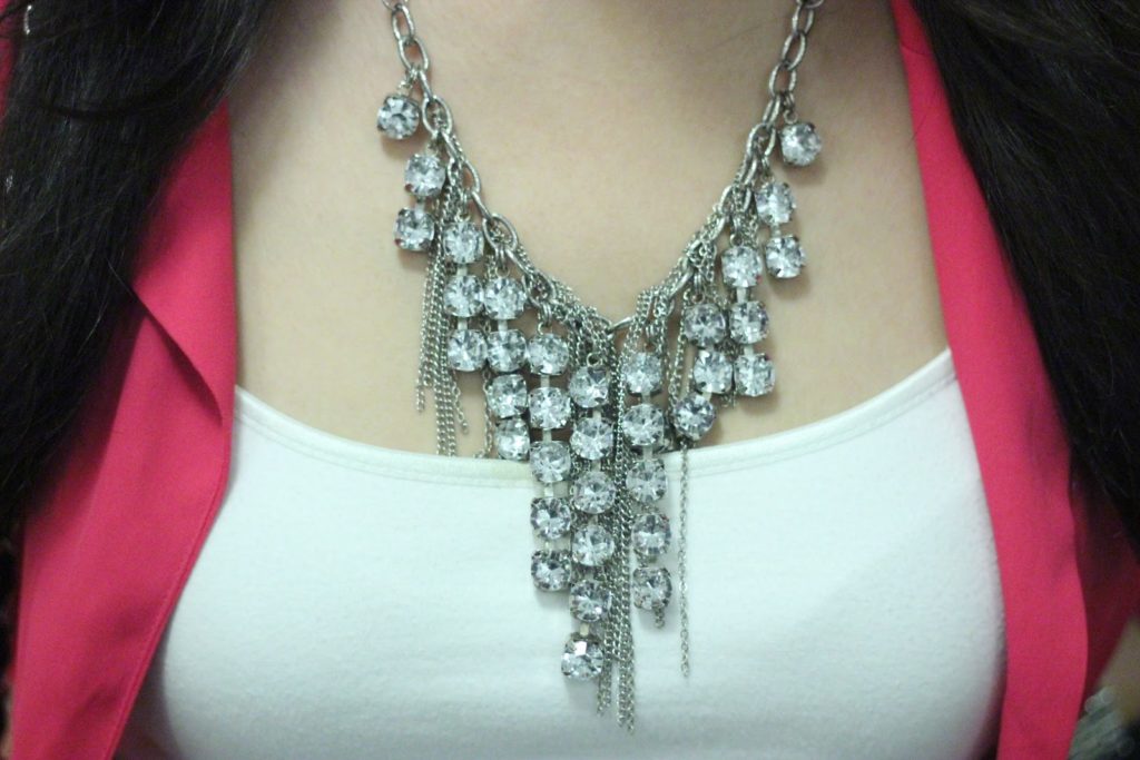 Forever 21 Crystal Statement Necklace