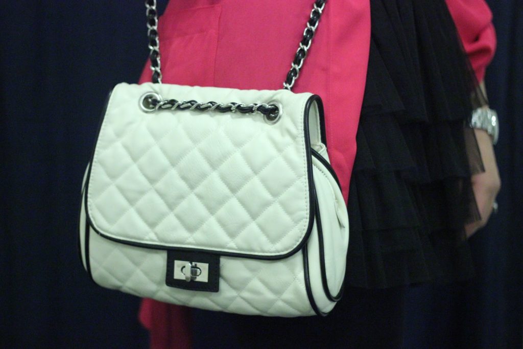 Forever 21 Black and White Quilted Cross Body 