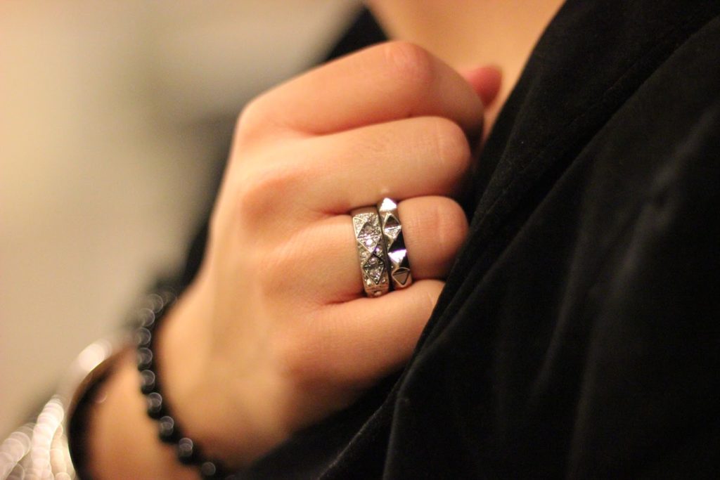 Forever 21 Silver Stacked Rings