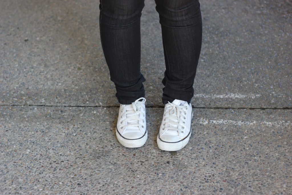 White Converse Low Tops