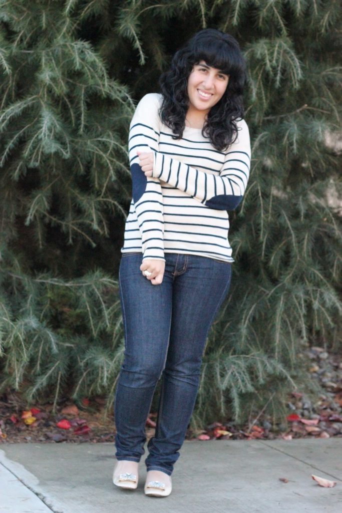Striped Sweater and Jeans
