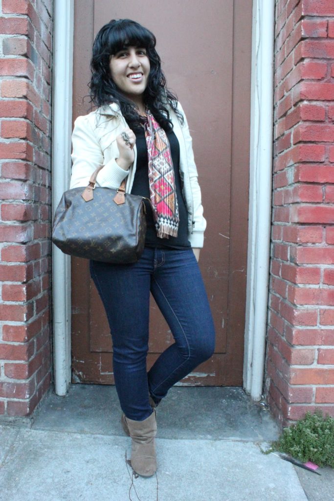 Weekend Outfit with Classic LV Bag