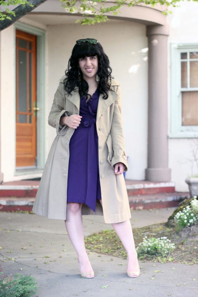 Spring Dress and a Trench Coat
