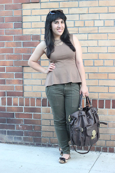Brown and Green Outfit
