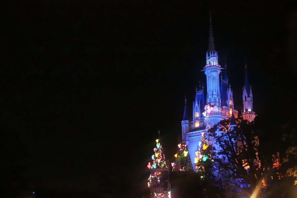 Tokyo Disneyland Sleeping Beauty Castle Night Time Lights