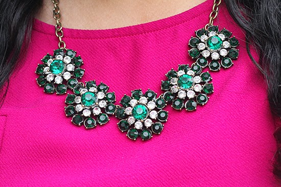 Green Flower Statement Necklace | Will Bake for Shoes