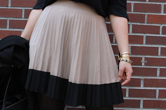 Black and Tan Cupcake Liner Skirt