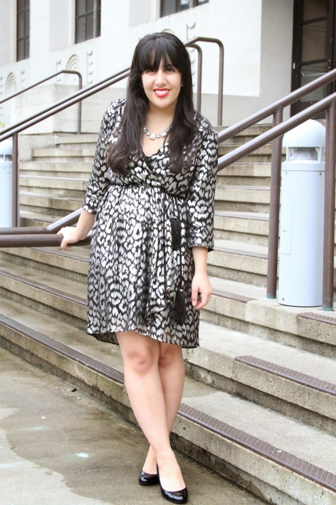 Silver Leopard Print Dress Thred Up Review