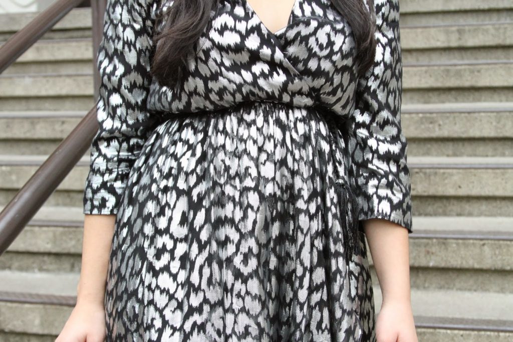 Trina Turk Leopard Print Tassel Belt Dress