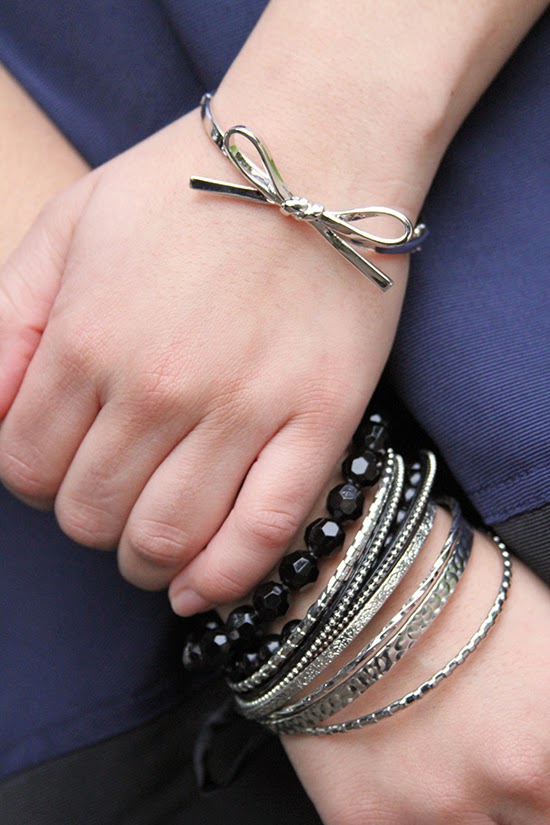 Kate Spade Silver Bow Arm Party