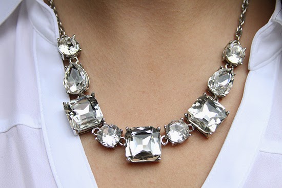 Express Glam Crystal Statement Necklace