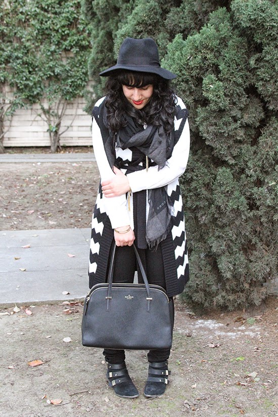 Black and White Winter Outfit