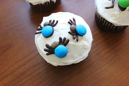 Chocolate M&M Ticks Cupcake Deocrating Inspiration