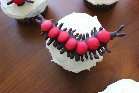 Centipede M&M Chocolate Cupcake Topper