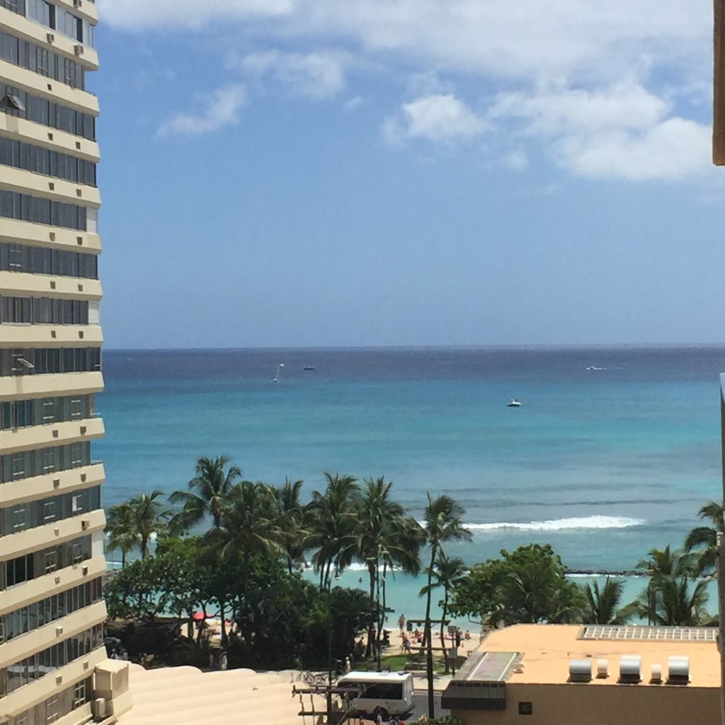 View from Pacific Beach Hotel in Hawaii