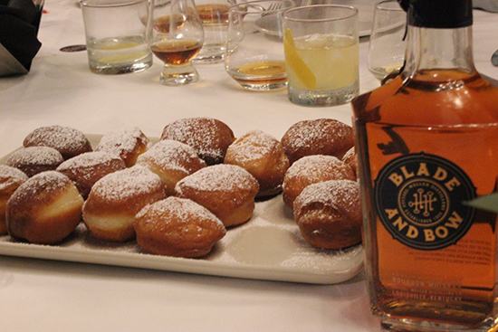 Fruit Beignet with Whiskey