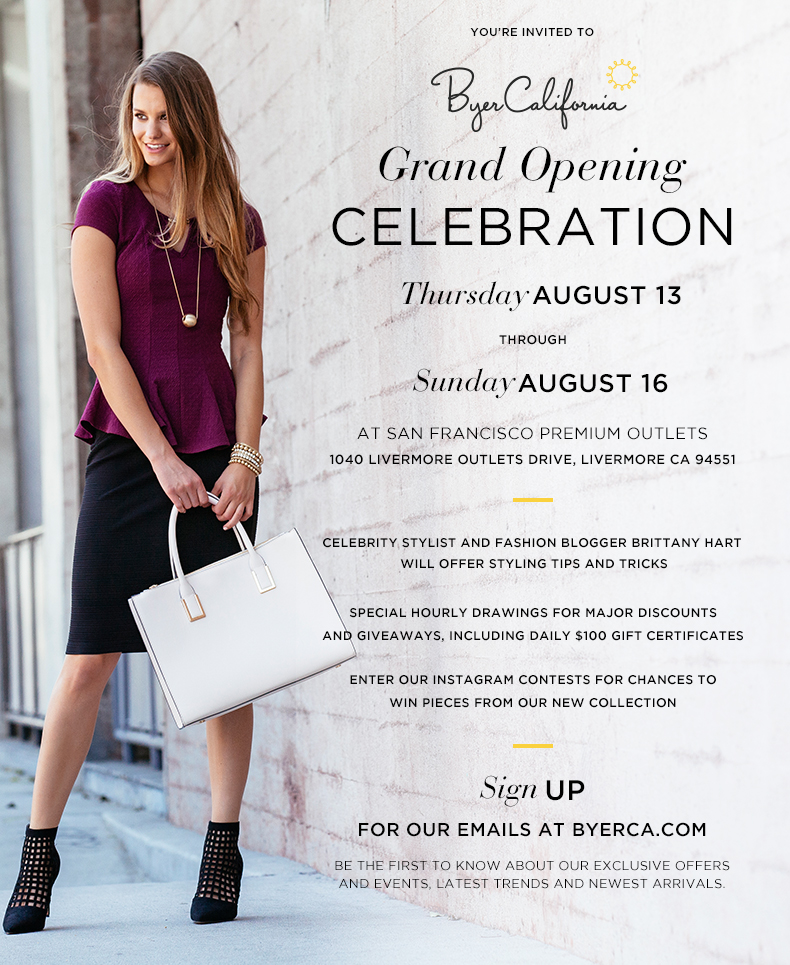 BYERCA Grand Opening Celebration San Francisco Premium Outlets