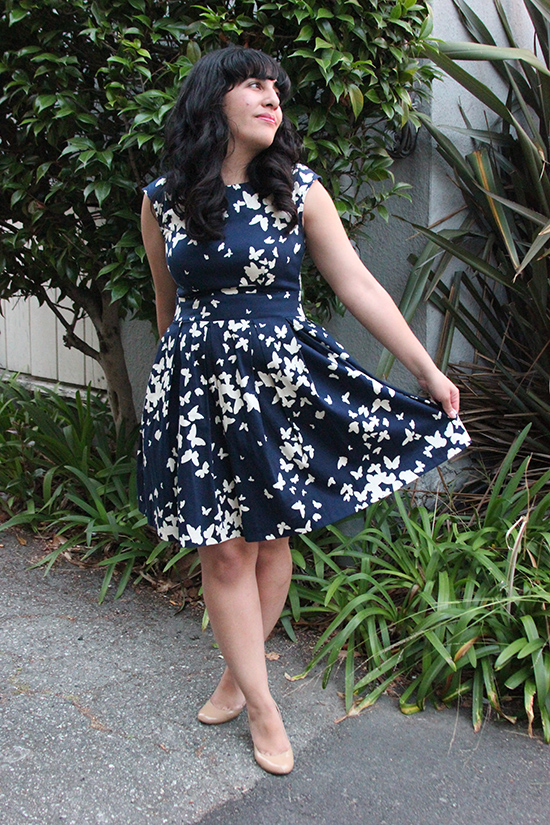 Modcloth Fluttering Romance Dress in Butterfly Silhouettes