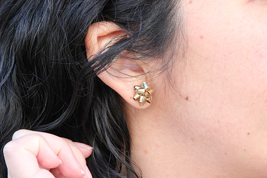 Kate Spade Gold Gift Bow Earrings