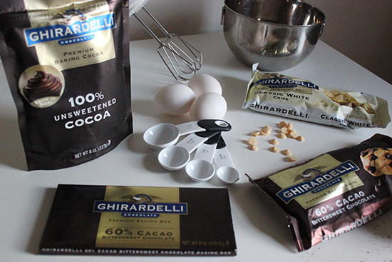 Ghirardelli Chocolate Pumpkin Pecan Brownie Recipe Baking Ingredients