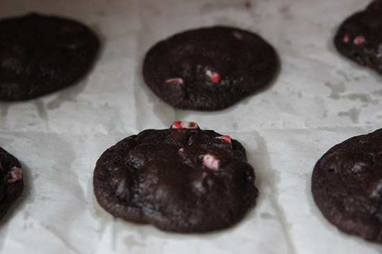 NESTLÉ® TOLL HOUSE Holiday Dark Chocolate Peppermint Cookies